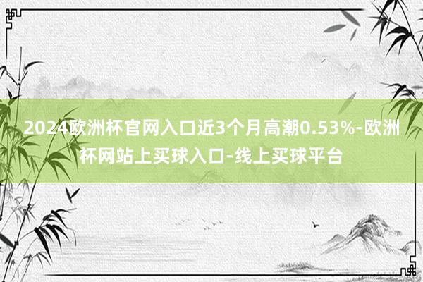 2024欧洲杯官网入口近3个月高潮0.53%-欧洲杯网站上买球入口-线上买球平台