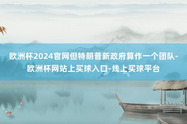 欧洲杯2024官网但特朗普新政府算作一个团队-欧洲杯网站上买球入口-线上买球平台