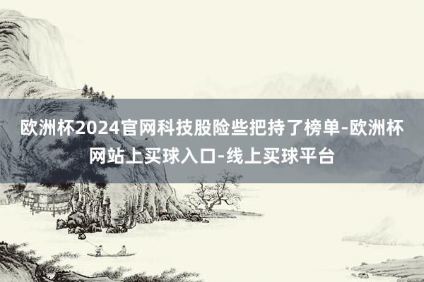 欧洲杯2024官网科技股险些把持了榜单-欧洲杯网站上买球入口-线上买球平台
