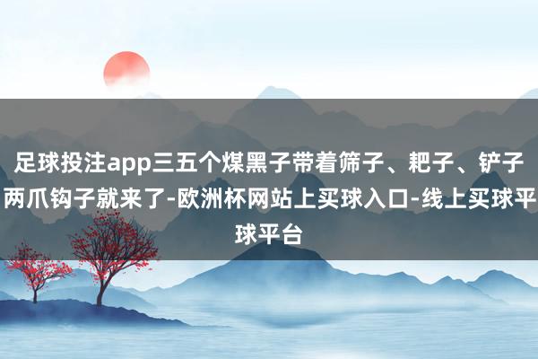 足球投注app三五个煤黑子带着筛子、耙子、铲子、两爪钩子就来了-欧洲杯网站上买球入口-线上买球平台