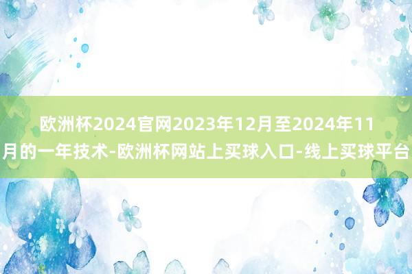 欧洲杯2024官网2023年12月至2024年11月的一年技术-欧洲杯网站上买球入口-线上买球平台