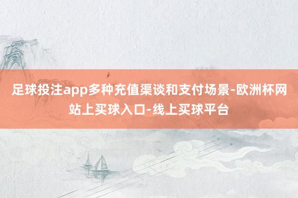 足球投注app多种充值渠谈和支付场景-欧洲杯网站上买球入口-线上买球平台