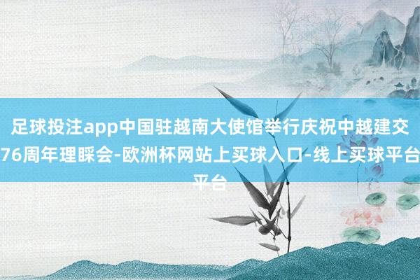 足球投注app中国驻越南大使馆举行庆祝中越建交76周年理睬会-欧洲杯网站上买球入口-线上买球平台