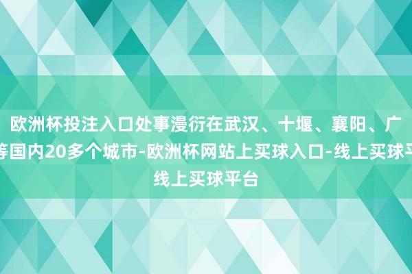 欧洲杯投注入口处事漫衍在武汉、十堰、襄阳、广州等国内20多个城市-欧洲杯网站上买球入口-线上买球平台