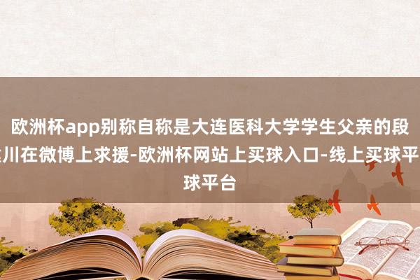 欧洲杯app别称自称是大连医科大学学生父亲的段建川在微博上求援-欧洲杯网站上买球入口-线上买球平台