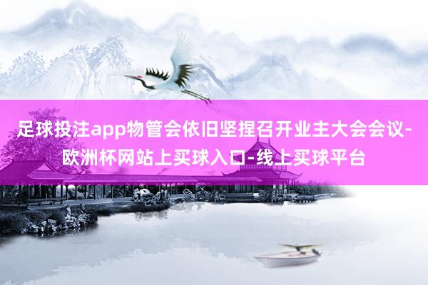 足球投注app物管会依旧坚捏召开业主大会会议-欧洲杯网站上买球入口-线上买球平台