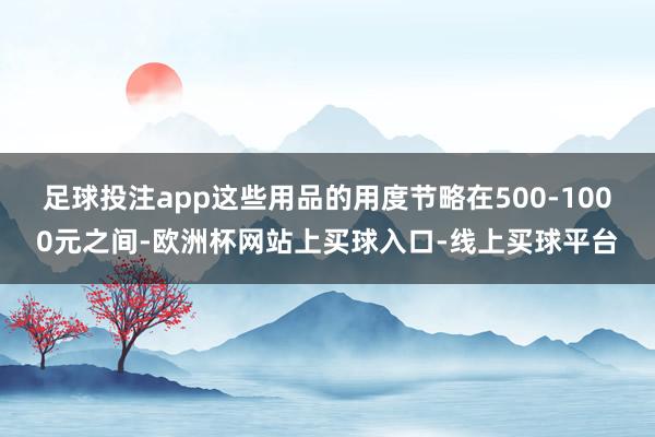 足球投注app这些用品的用度节略在500-1000元之间-欧洲杯网站上买球入口-线上买球平台