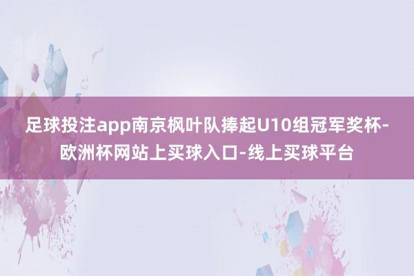 足球投注app南京枫叶队捧起U10组冠军奖杯-欧洲杯网站上买球入口-线上买球平台